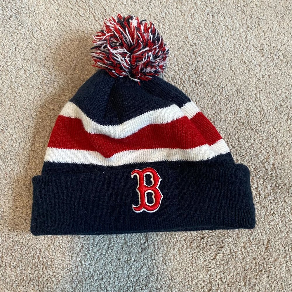 47 Red Sox Knit Beanie Hat with‎ Pompom - Unisex